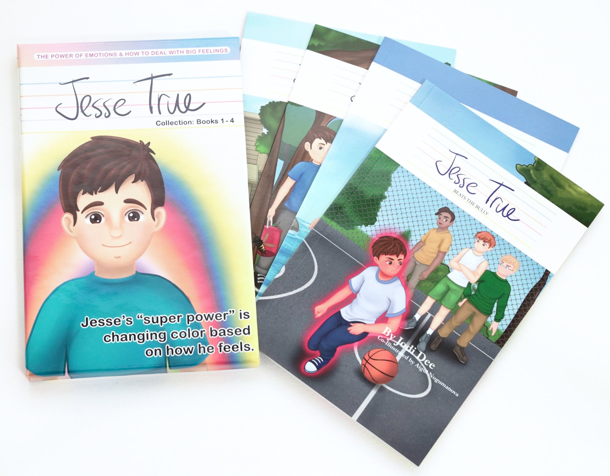 Jesse True Books 1-4- Award-Winning Series Teaching How to Deal with Hard Things and Big Feelings, A Boy Who Changes Color Based on How He Feels
