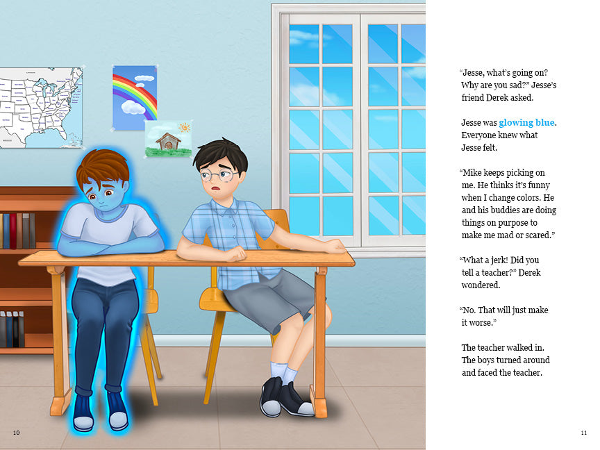 Jesse True Books 1-4- Award-Winning Series Teaching How to Deal with Hard Things and Big Feelings, A Boy Who Changes Color Based on How He Feels
