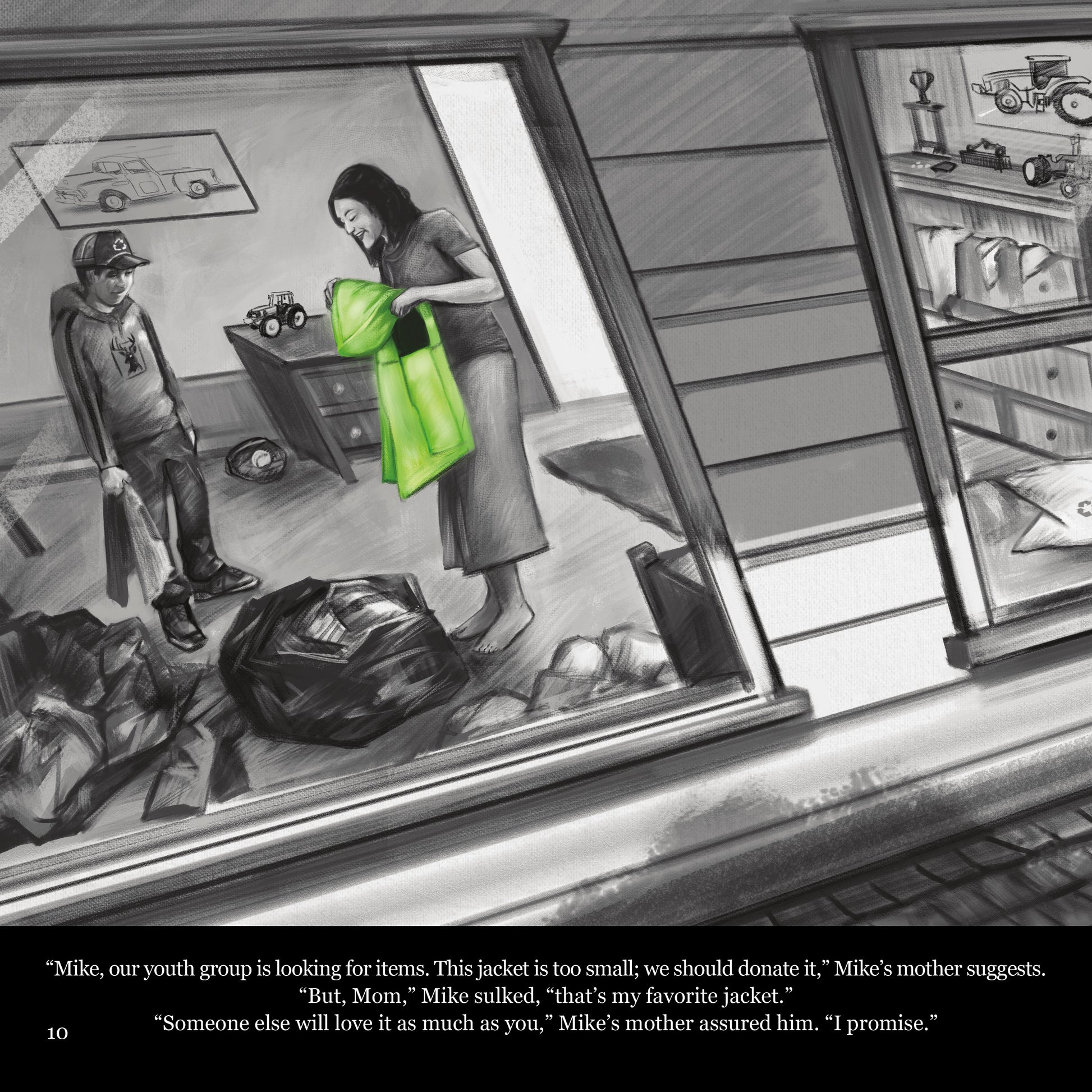 The Little Green Jacket- Award-Winning Story about a Simple Act of Giving Can Change Lives! Donations, Recycling, and Community