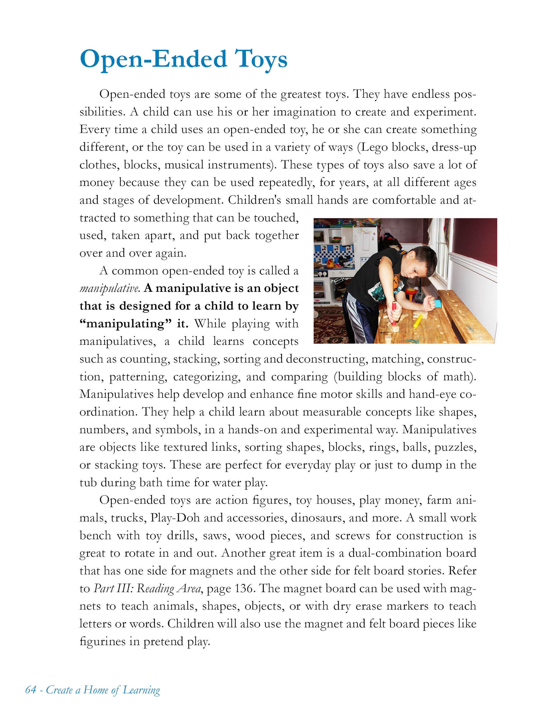 Create a Home of Learning- Award-Winning Simple and Easy-to-Follow Guide to Setting Up Your Home with Play Areas & Screen-Free Play. For Years of fun & Discovery!