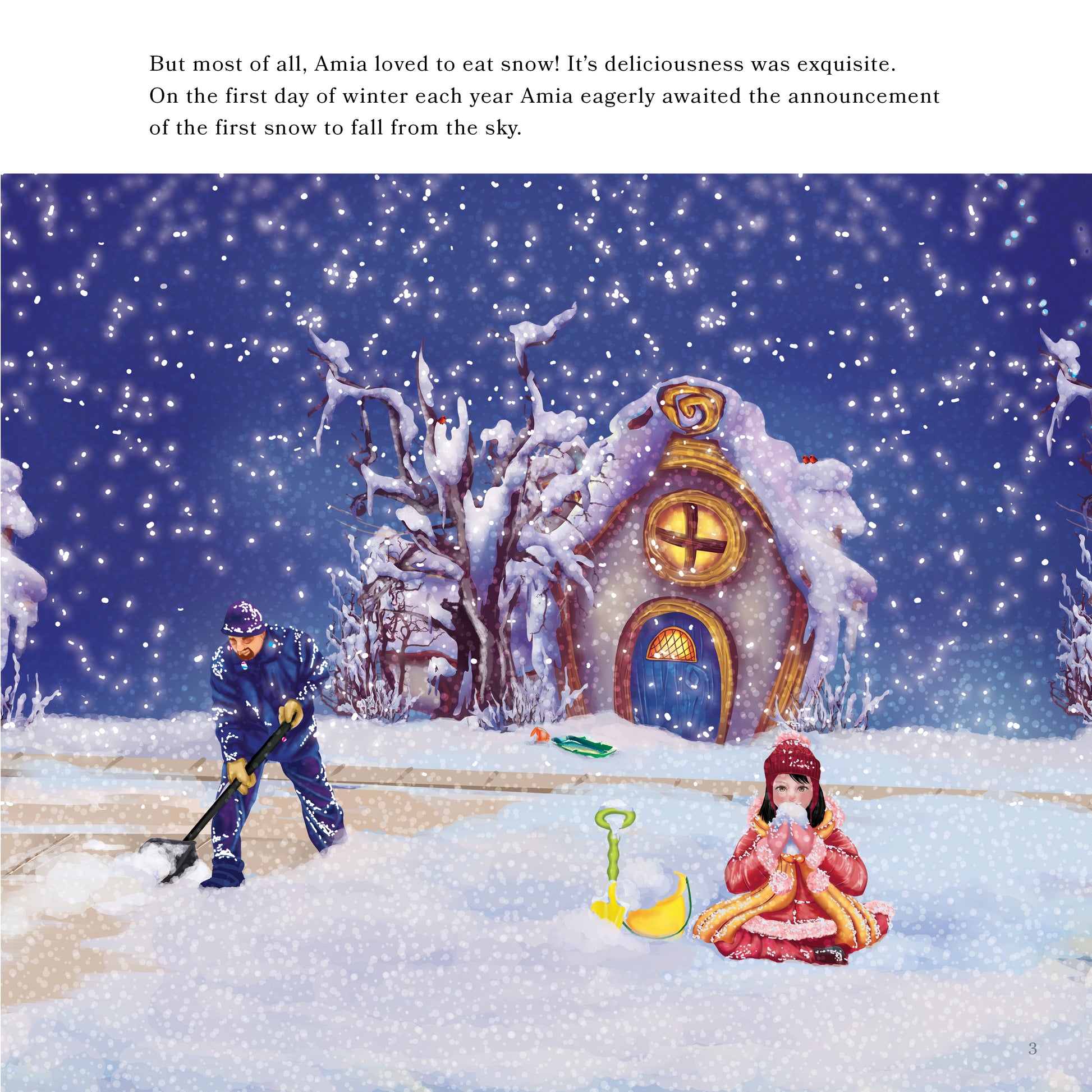 The Snow Monster -Award-Winning Magical Story of a Birthday Wish that Comes True, With a Twist! See how Amia Saves Tuttle Town