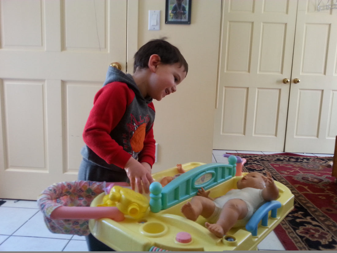 Boys love babies too!