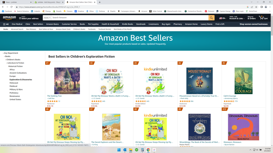 The Seeking Tree hits #1 Best Seller in Children's Exploration Fiction